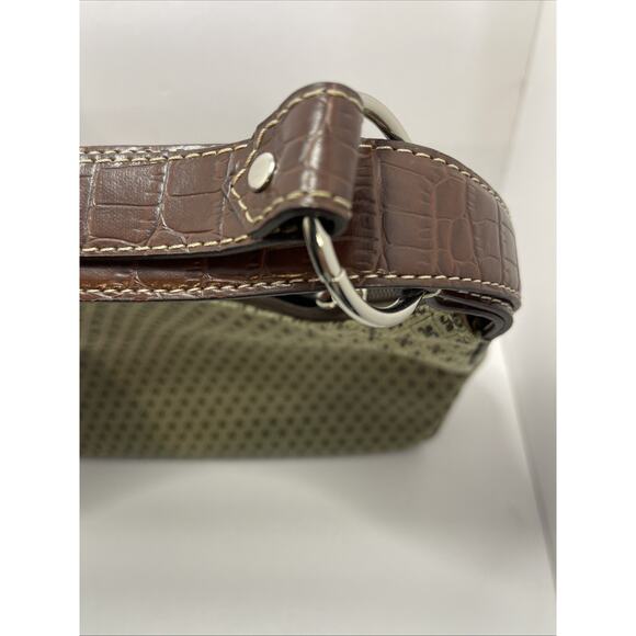 CRAZY HORSE BY LIZ CLAIBORNE SHOULDER BAG FLEUR DE LIS PATTERN EXCELLENT COND - Picture 6 of 10